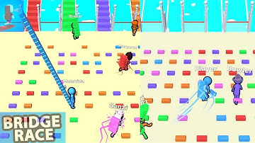 Bridge Race! Gameplay Walkthrough All Levels Solution (1-9) Part1 #1