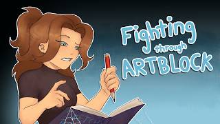 Fighting my way through Artblock! | Fill a page in my sketchbook with me