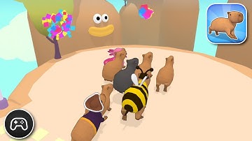 Capybara Rush - Gameplay Walkthrough Part 3 - Racing Game Levels 19-25 (iOS, Android)