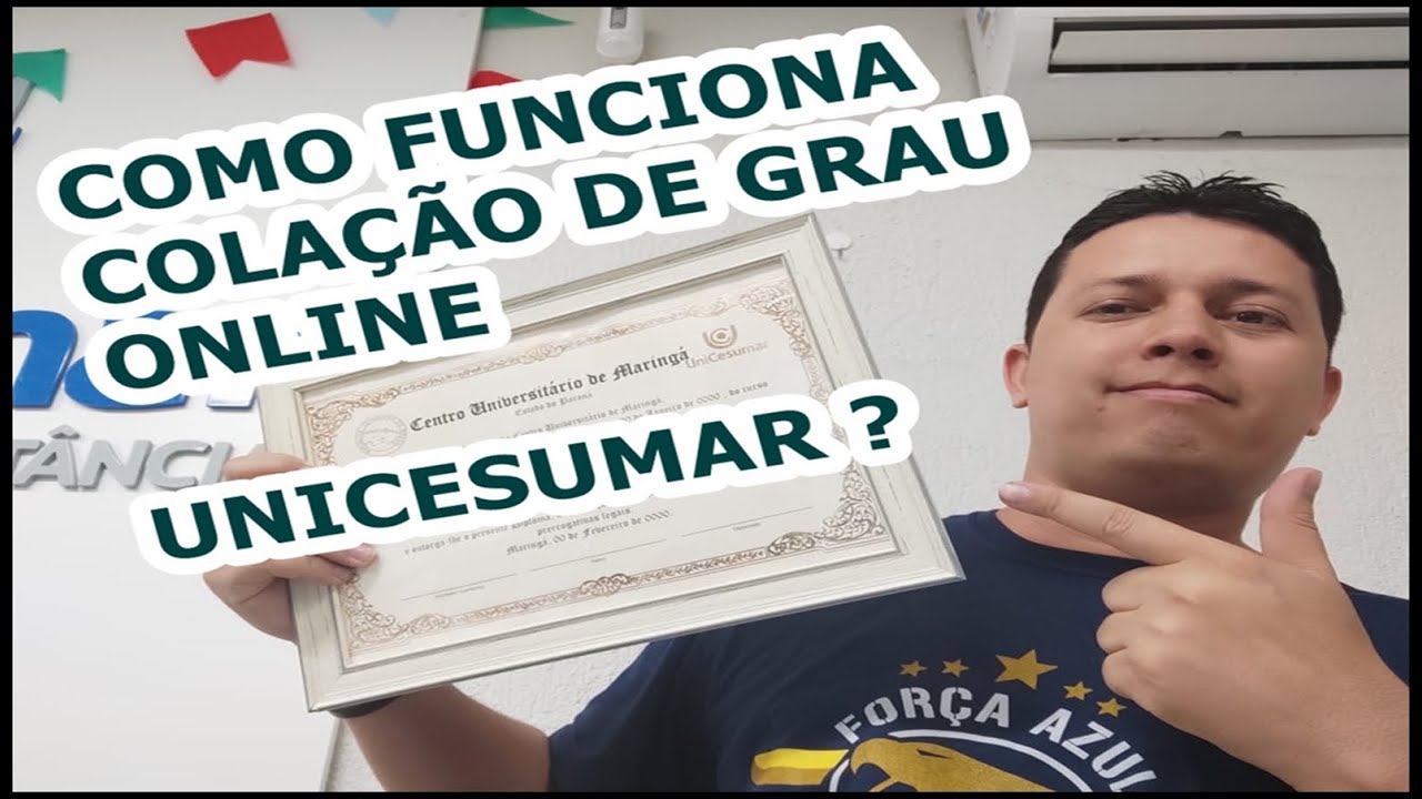 Como funciona a Colação de Grau online [UniCesumar]