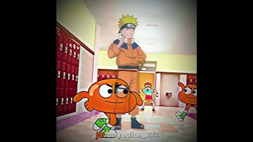 Gumball,Darwin,Sonic, Naruto and Rayman prime ☠🔥 #gumball #edit