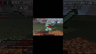 No Armor vs Full Diamond?Bro really thought he had me 😭#minecraftpvp #shorts