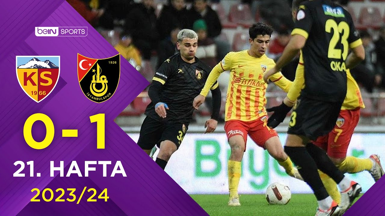 2023-2024 Süper Lig KAYSERİSPOR - İSTANBULSPOR 0-1 Maç Özeti