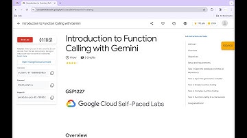 Introduction to Function Calling with Gemini || #qwiklabs || #GSP1227 ||  [With Explanation🗣️]