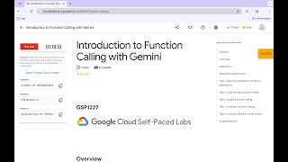 Introduction to Function Calling with Gemini || #qwiklabs || #GSP1227 ||  [With Explanation🗣️]