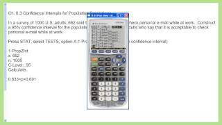 CH 6 3 Confidence Intervals for Population Proportions