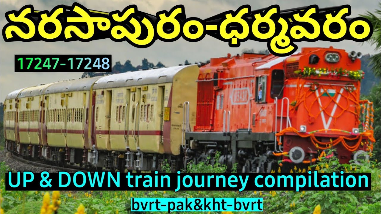 narasapur to dharmavaram express || train journey compilation || 17247/ ...