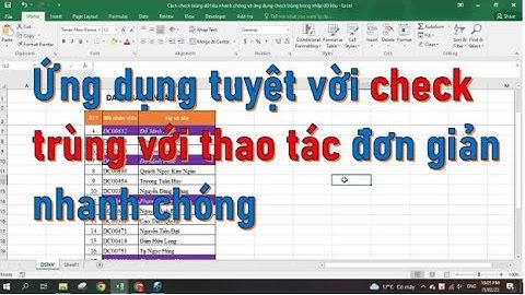 Cách check trùng dữ liệu  và xóa dữ liệu trùng trong excel l Tìm dữ liệu trùng lặp trong excel