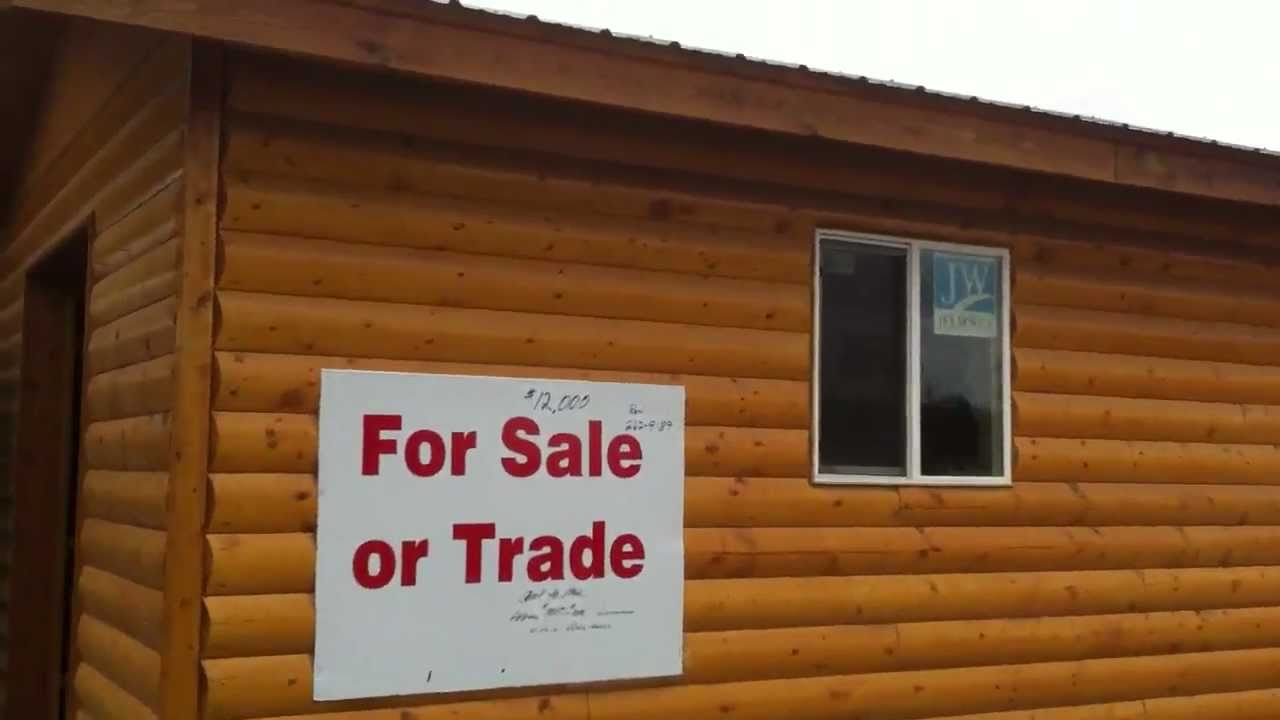 16' x 20' Log Siding Shed 2 x 6 Construction - YouTube