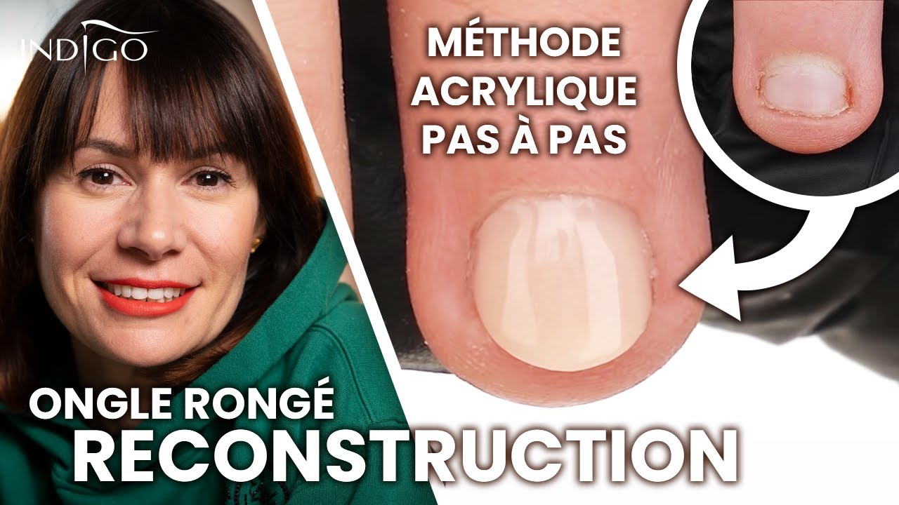 Comment faire la reconstruction de l'ongle rongé tuto acrylique ongle