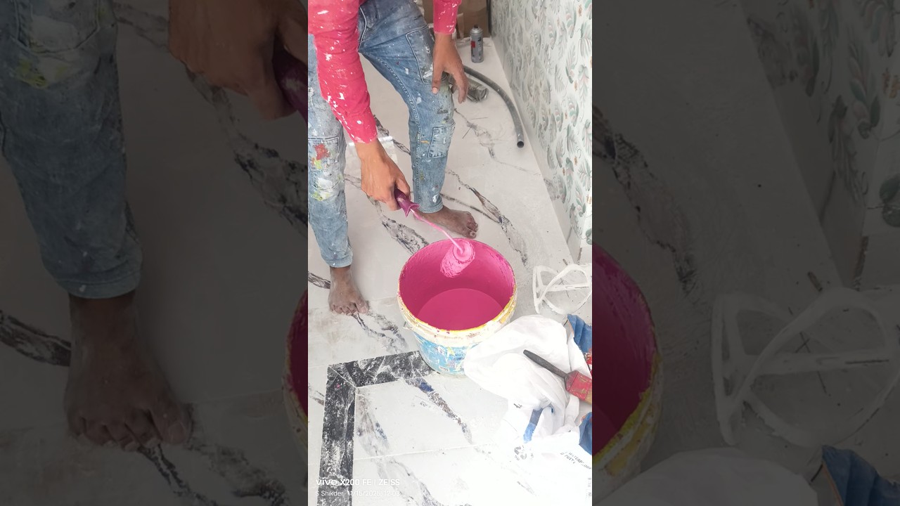 colour apply for wall 