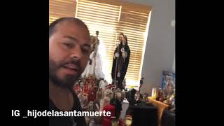 The Reason why a blacksanta muerte candle go black