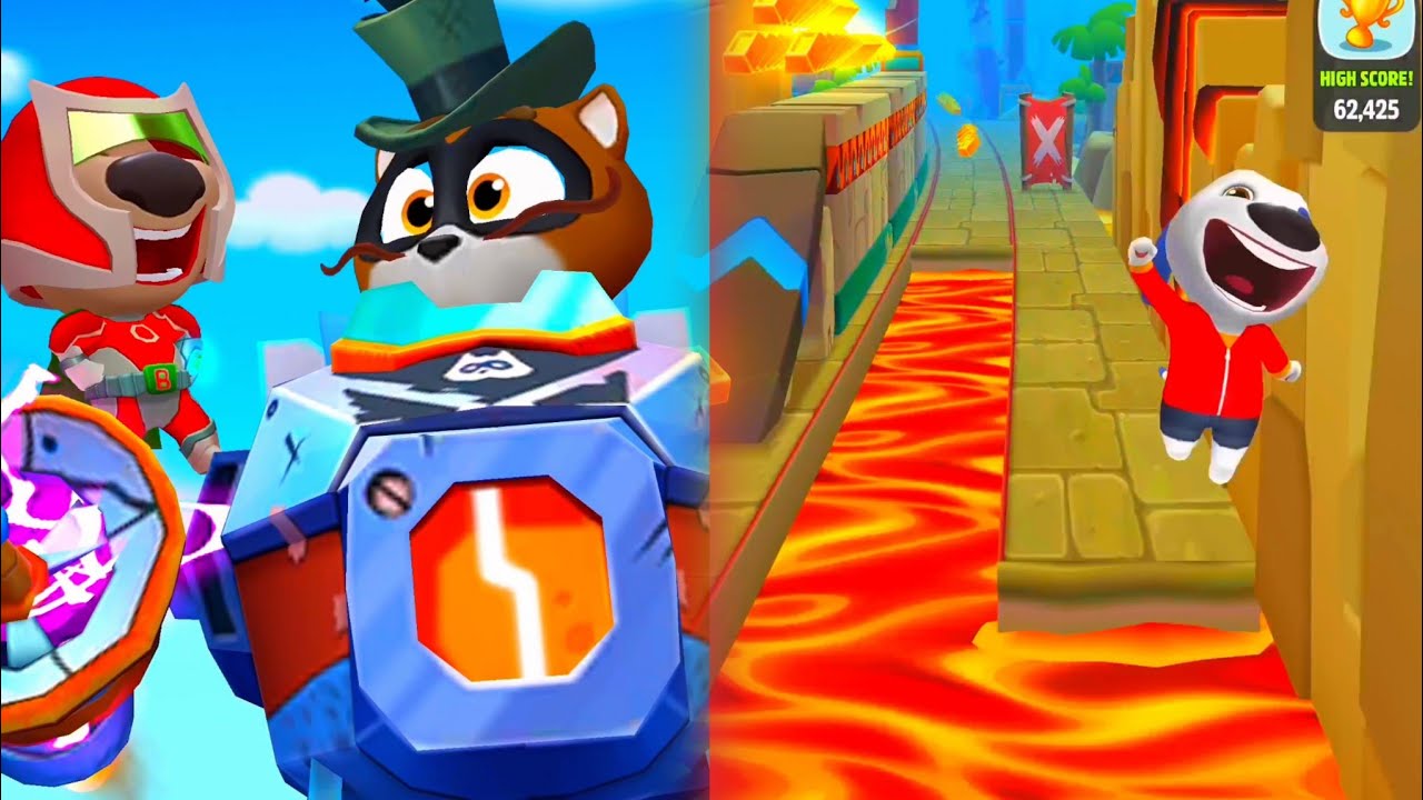 Talking Tom Hero Dash - Super Bosses Outfits Battles Vs Heroes Unveils New Diamond Avatars Universe 