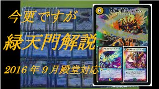 今更ですが…新殿堂対応《緑天門》解説動画 デュエルマスターズ ピットイン 今更ですが…新殿堂対応《緑天門》解説動画 デュエルマスターズ ピットイン