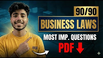 Dont Miss 🔴 Business Laws Most Important Questions 🔴