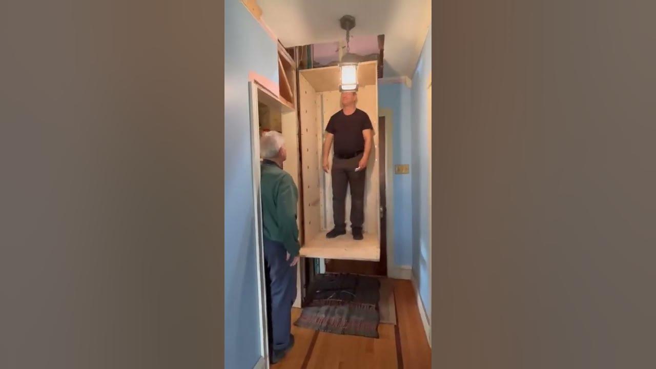 Home made DIY Elevator First ride with test dummy 😁 YouTube