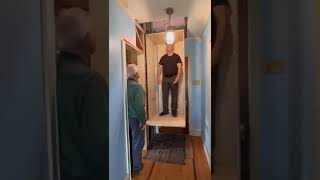 Home made DIY Elevator First ride with test dummy 😁