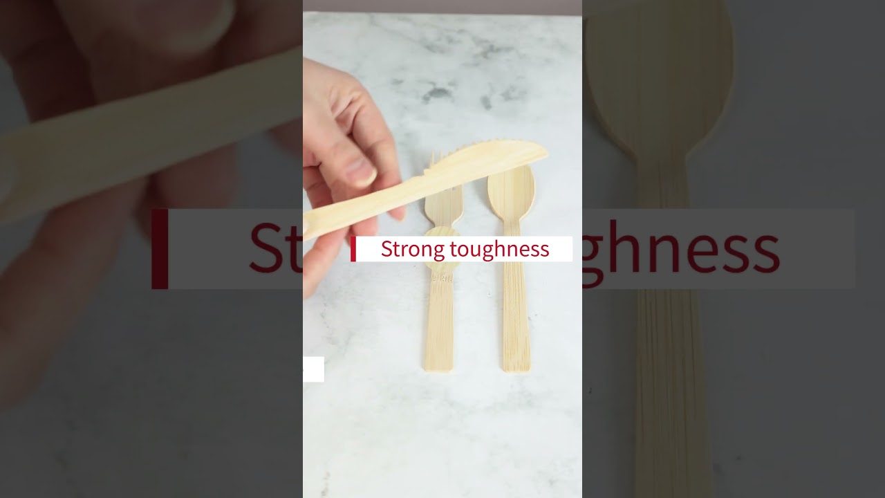 Introducing Ancheng 170mm Eco-friendly Disposable Bamboo Cutlery Set