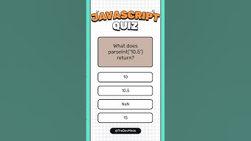 JavaScript Quiz 9 | What does parseInt(