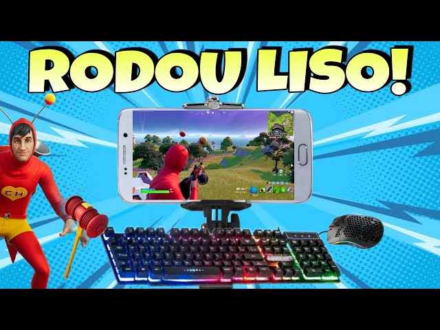 Joguei FORTNITE no NAVEGADOR pelo CELULAR com TECLADO e MOUSE - THE WIL  GAMER