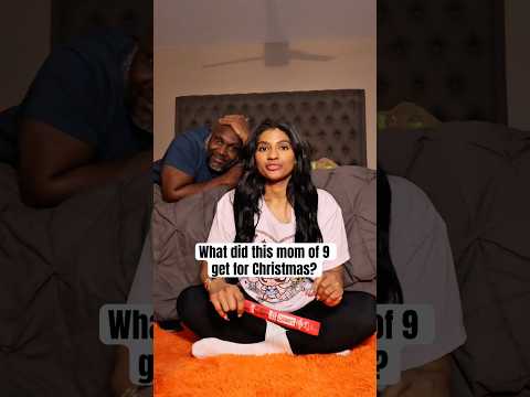 A quick look at what I got for Christmas, of course hubby snacking on @Chomps #momof9