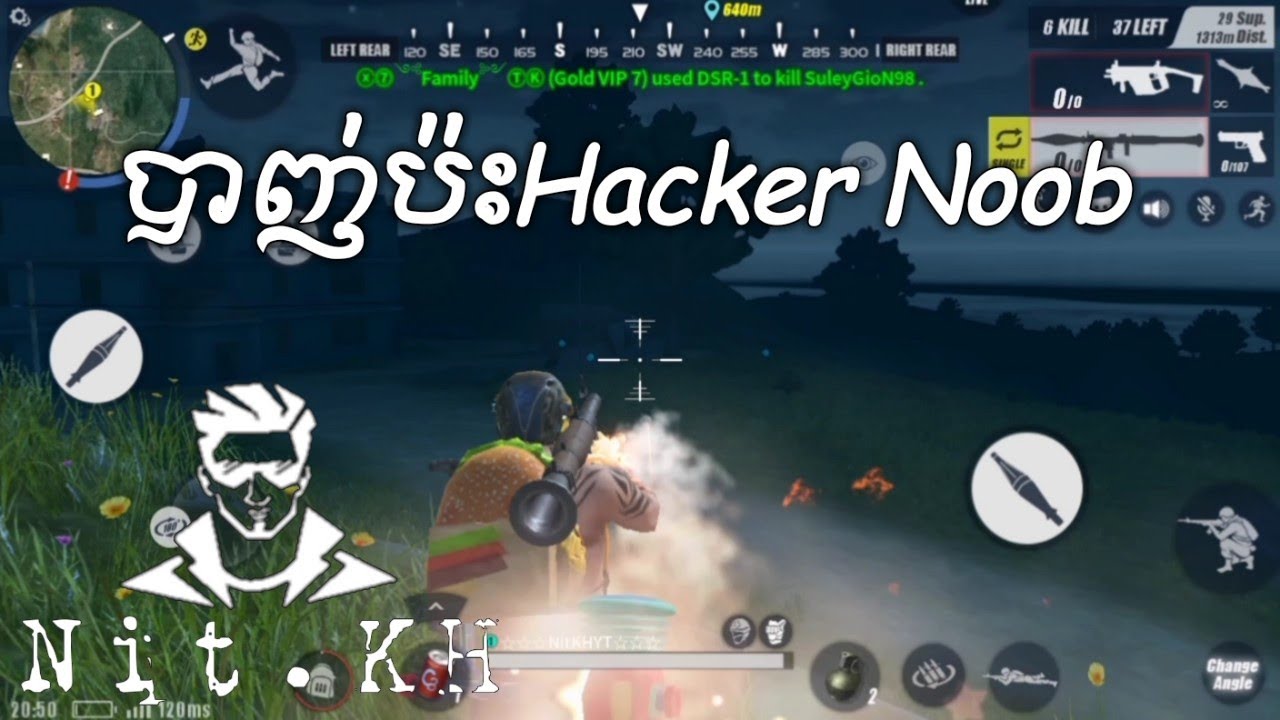 Shoot Hacker Noob / rules of survival / ROS EP : 2 by NitKH