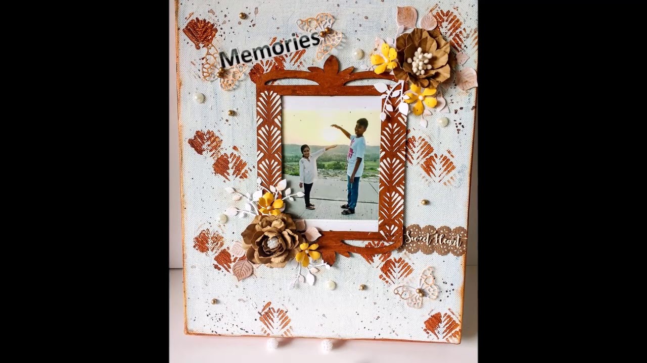 Step by Step Mixed media canvas tutorial - YouTube