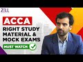 Acca right study material  mock exams zelleducation