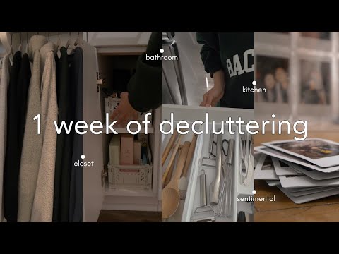 declutter my entire home with me (in 1 week) 👏 motivation for the new year
