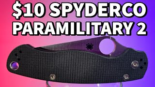 How I Got A Spyderco Paramilitary 2 Pocket Knife For 10 Unboxing And First Look