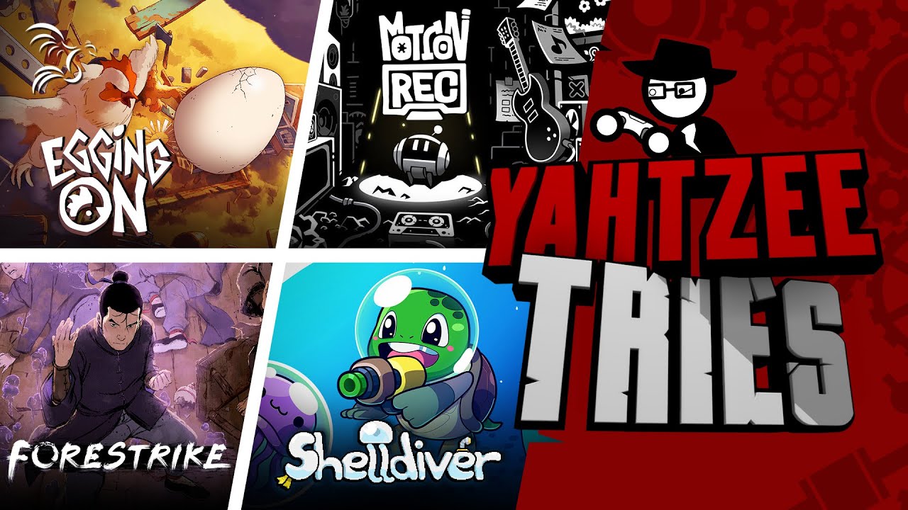 Egging On, MotionRec, Forestrike, and Shelldiver | Yahtzee Tries