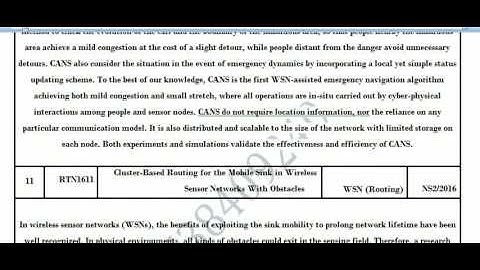 IEEE 2016-17 projects for M-tech NS2