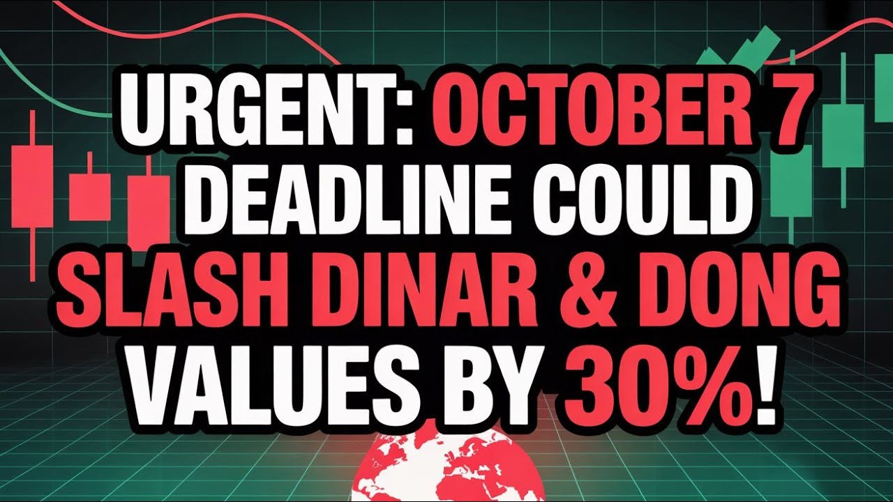 🚨 ВНИМАНИЕ держателям динаров и донгов: истечение срока 7 октября может спровоцировать падение ст...