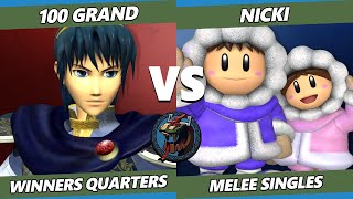 Valhalla Iv - 100 Grand Marth Vs. Nicki Ice Climbers Smash Melee - Ssbm