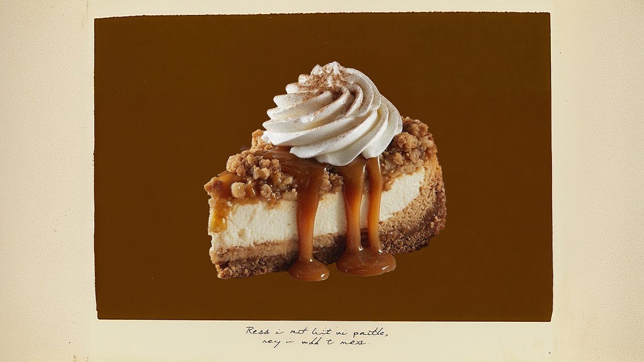 Apple Crumble Cheesecake.