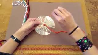 Part 2 how to begin weaving on a CD loom