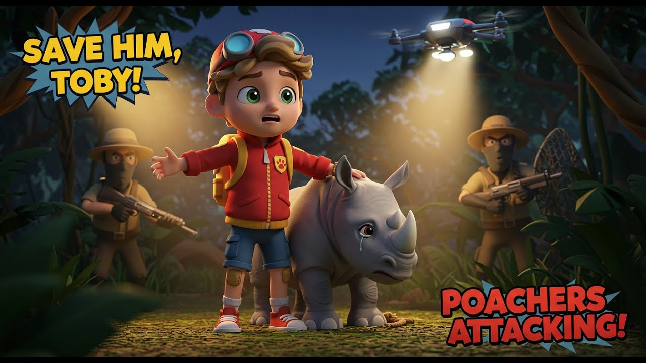 Toby vs. Poachers: Epic Rhino Rescue Mission 🦏 | Animal Rescue Adventure for Kids (EP 27)