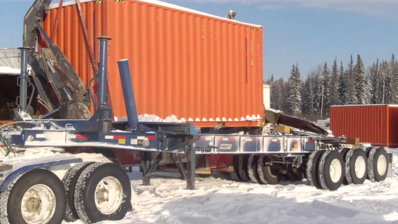 Hammar Self Loading Container Trailer - YouTube