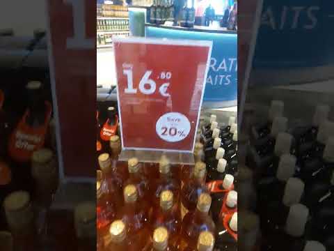 Цены на алкоголь в Duty Free в Анталье