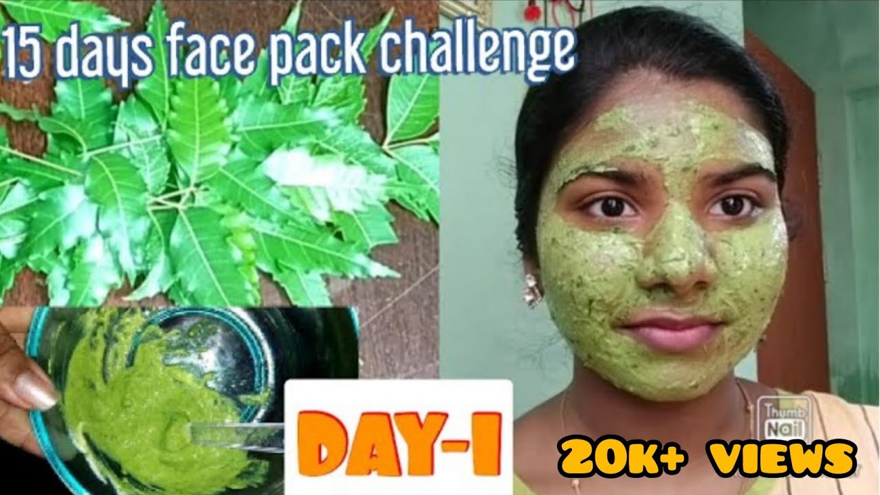 15 days face pack challenge, DAY-1 Neem face pack.