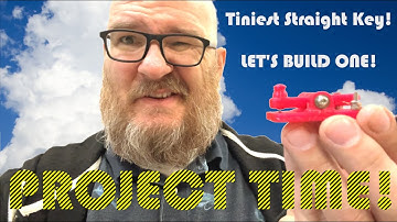 The coolest, tiniest straight key 3D printed for Morse Code MAGNETS ZZ BEARINGS #hamRadio #cw #skcc