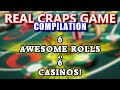 AMAZING 22-32+ ROLLS at 6 DIFFERENT CASINOS! - Live Craps Game #44 - Inside the Casino