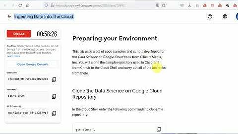 Ingesting Data Into The Cloud | Qwiklabs [GSP194]