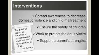 Witnessing Family Violence: The Impact on Children