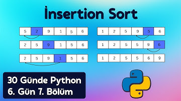 Insertion Sort - Python’da Küçük Listelerde Sıralama | 30 Günde Python Öğren 6. Gün 7. Bölüm