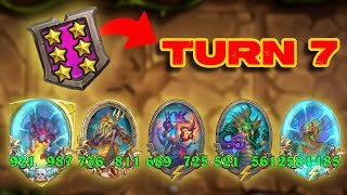 Tier 6 on Turn 7 into PURE NAGA build! | Hearthstone Battlegrounds