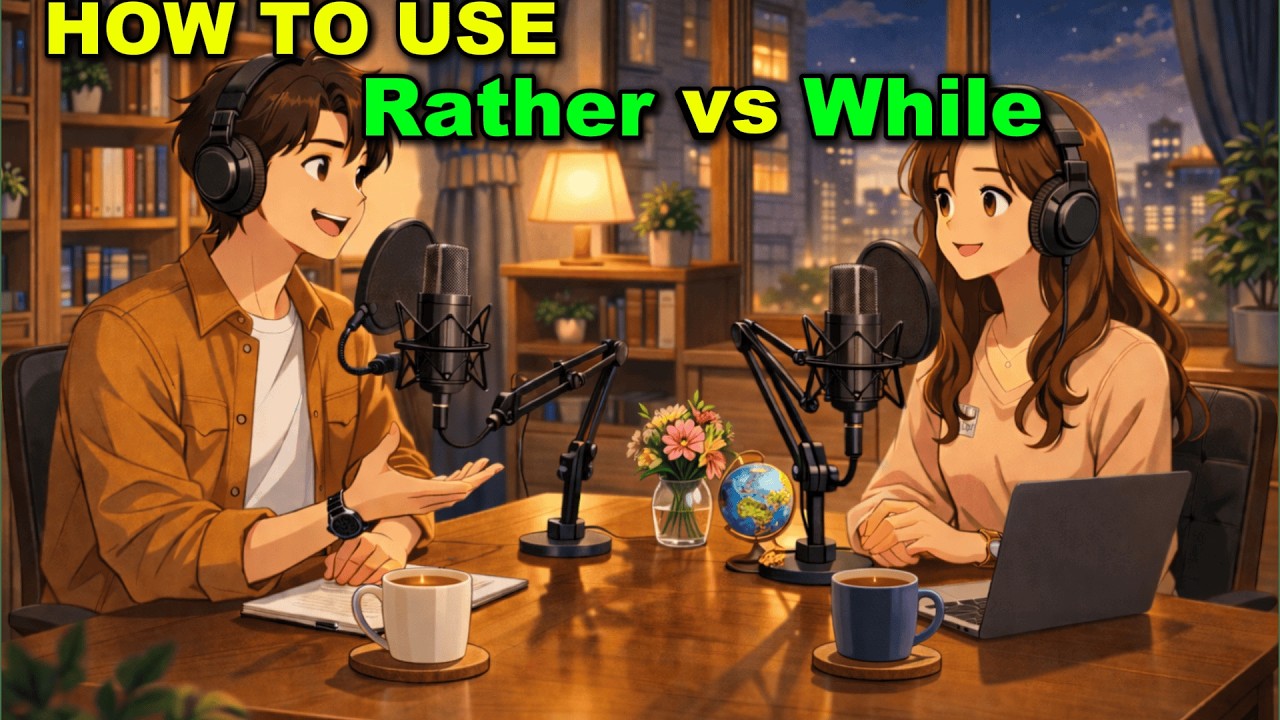 HOW TO USE RATHER AND WHILE