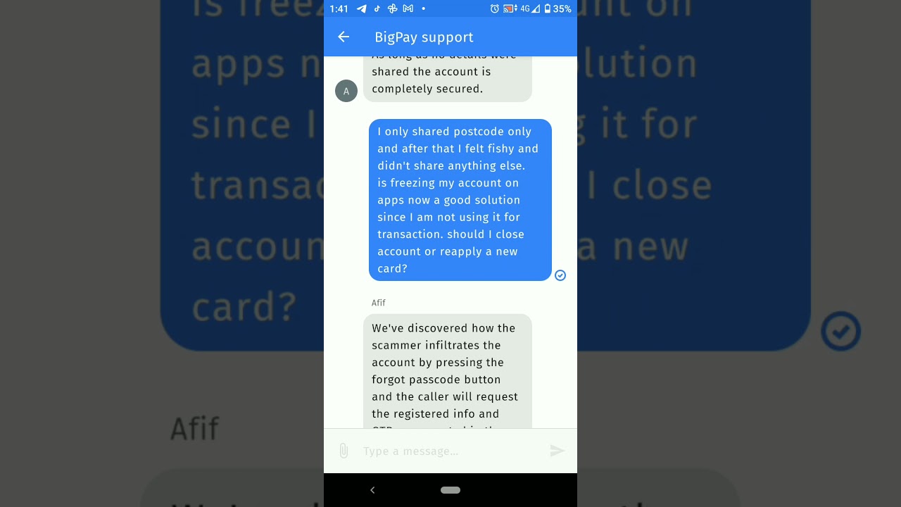 Please Beware Bigpay Scammer Whatsapp Calls Thank You Bigpay Customer Support Pause To Read Youtube