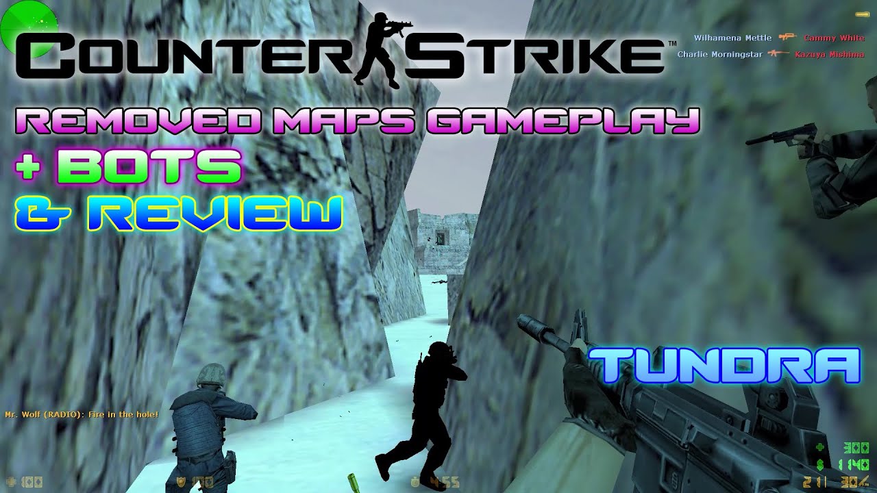 Counter-Strike 1.6 Removed Maps Gameplay with Bots - as_tundra (+ Review)