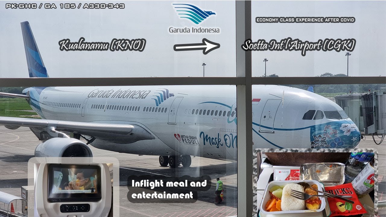 Garuda Indonesia GA185 After the Pandemic | KNO-CGK | Airbus A330-343